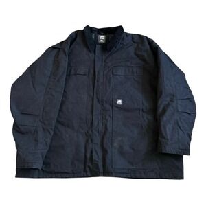 Berne Workwear Men's Rigid Canvas Insulated Work jacket black size 6XL Quilted